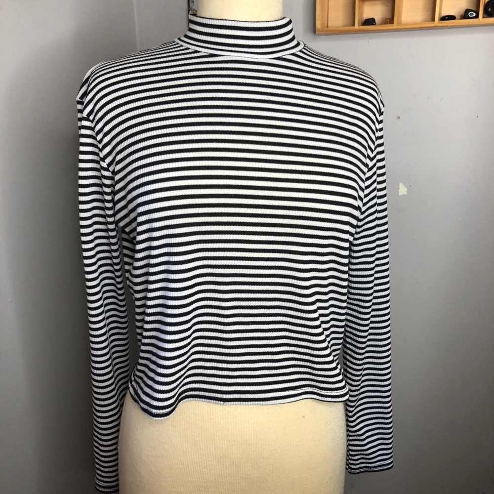 Boohoo Size 14 Striped Crop Top Plus Size Shirt - Offers Welcome!